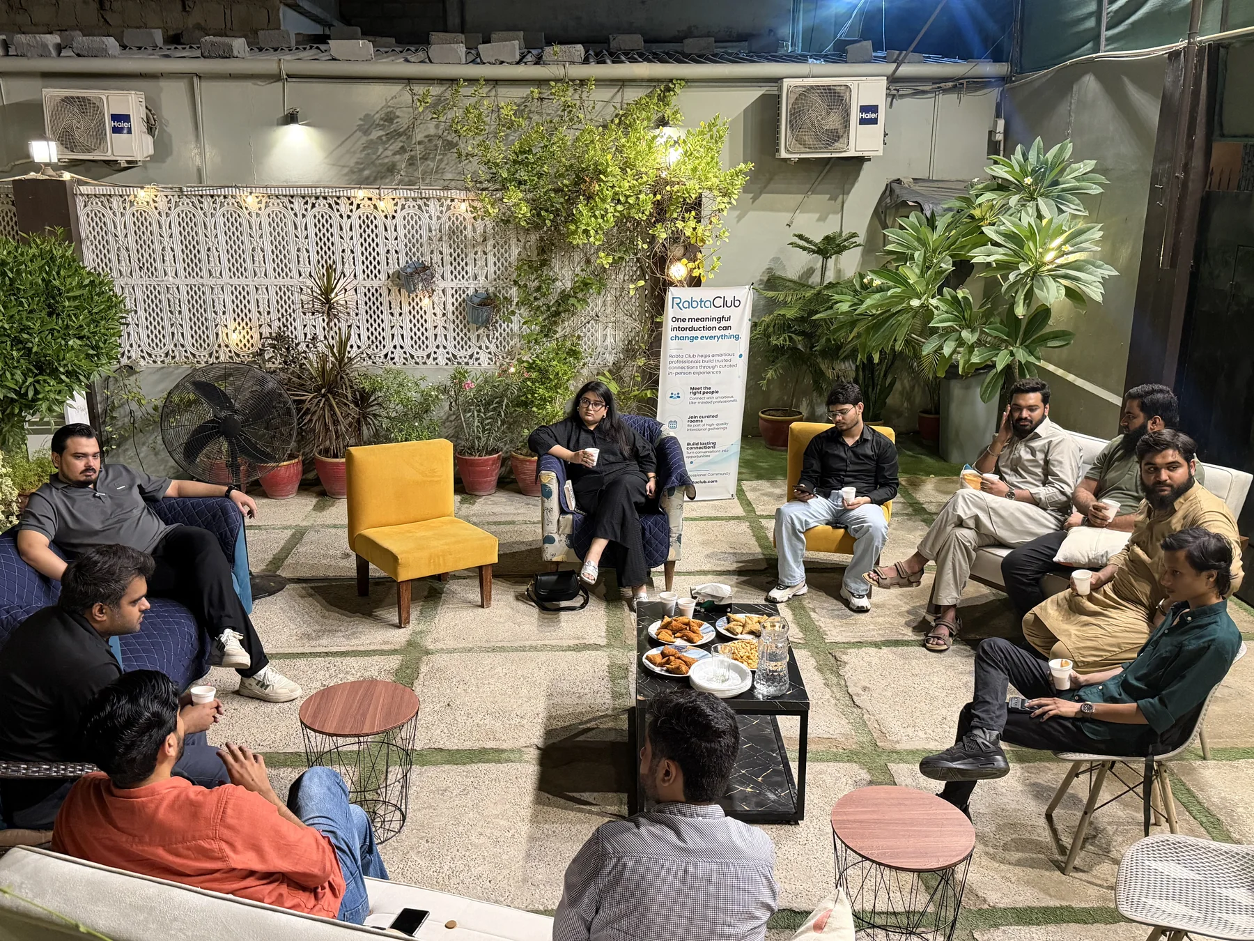 Rabta Club members at a real professional gathering in Karachi
